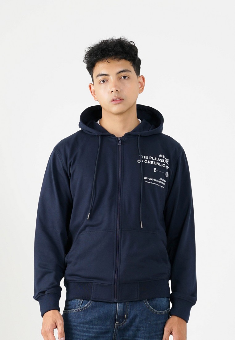 Greenlight Men's Jacket Zipper Hoodie Sweatshirt Regular Fit French Terry OL-C040225
