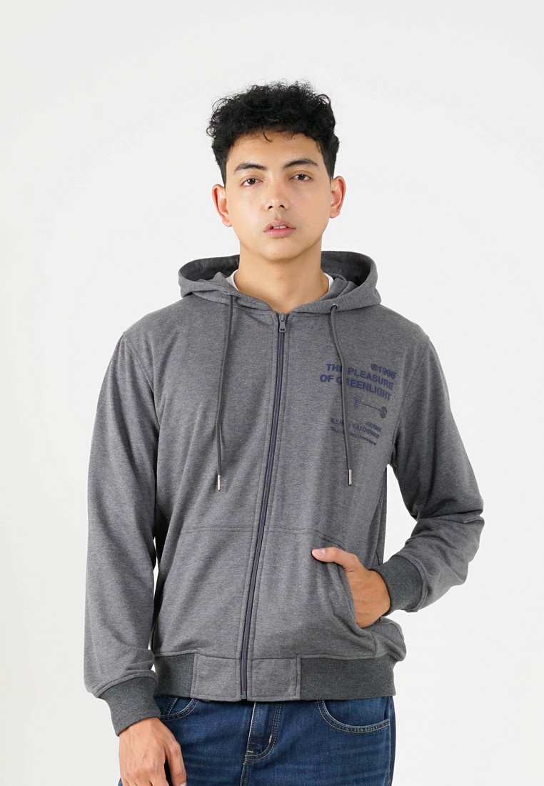 Greenlight Men's Jacket Zipper Hoodie Sweatshirt Regular Fit French Terry OL-C050225