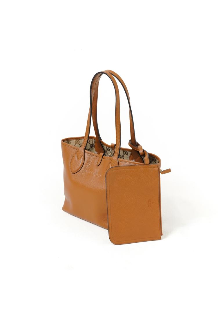 Gucci Tas GUCCI TOTISSIMA REVERSIBLE MONOGRAM BEIGE CAMEL TOTE BAG 100% ORIGINAL