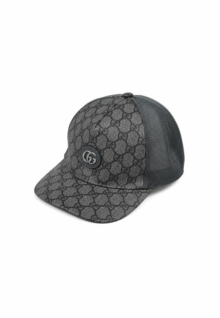 Gucci Topi GUCCI GG INTERLOCKING SHW MONOGRAM MESH GREY CAP 100% ORIGINAL