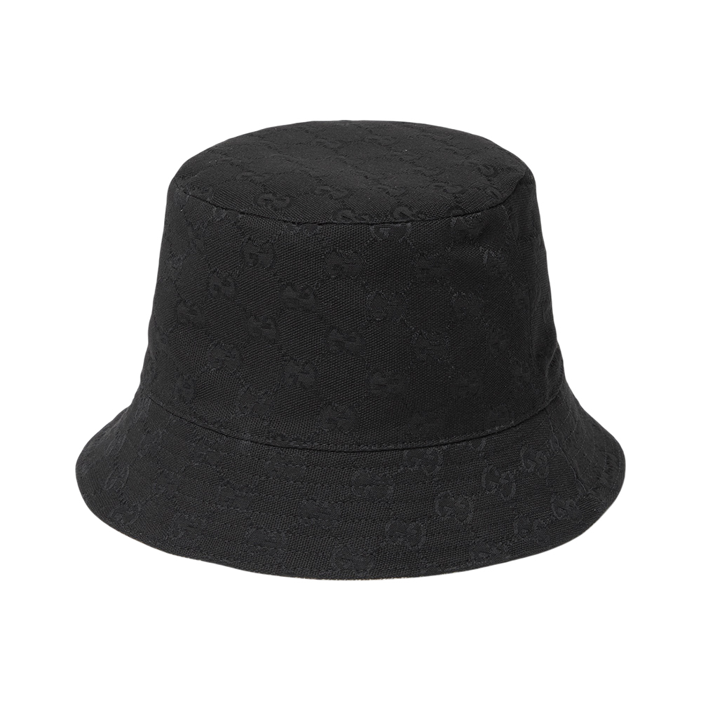 GUCCI GG Canvas Reversible Bucket Hat Black