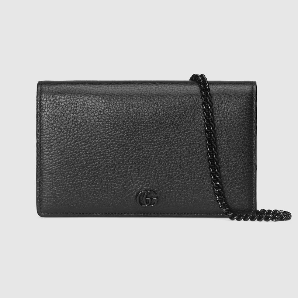Gucci GG  Marmont Wallet On Chain Black
