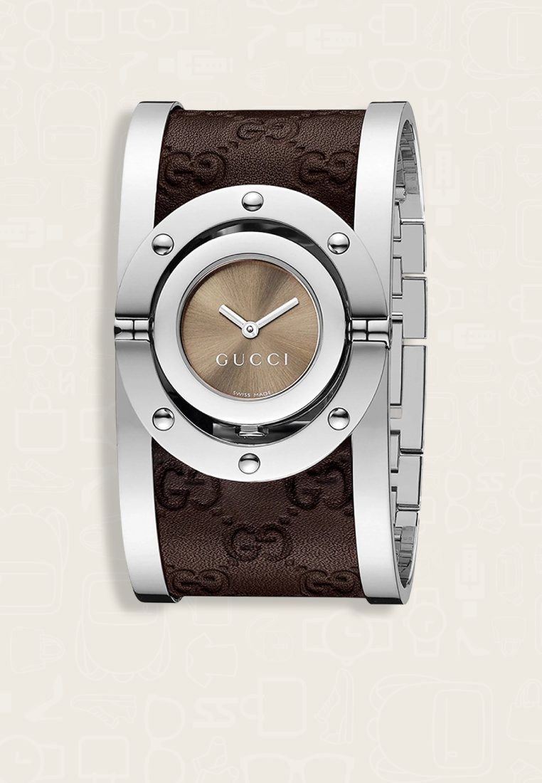 Gucci Jam Tangan Wanita Gucci Twirl Brown
