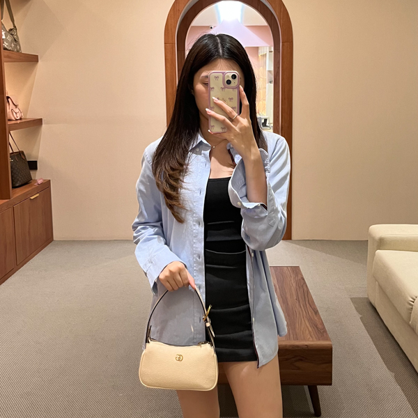 Gucci Tas GUCCI GG MARMONT CREAM LEATHER SHOULDER BAG 100% ORIGINAL