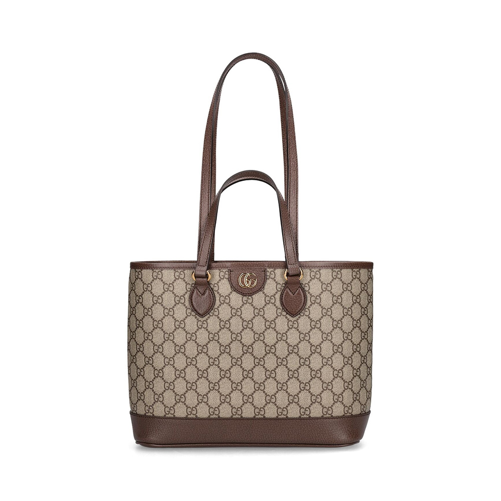 Gucci Small Ophidia GG Supreme Canvas Tote Bag Beige Ebony Ghw