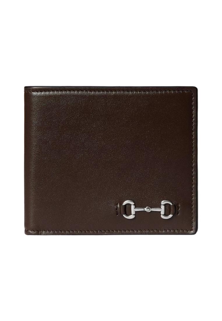 Gucci Horsebit Leather Wallet Dark Brown
