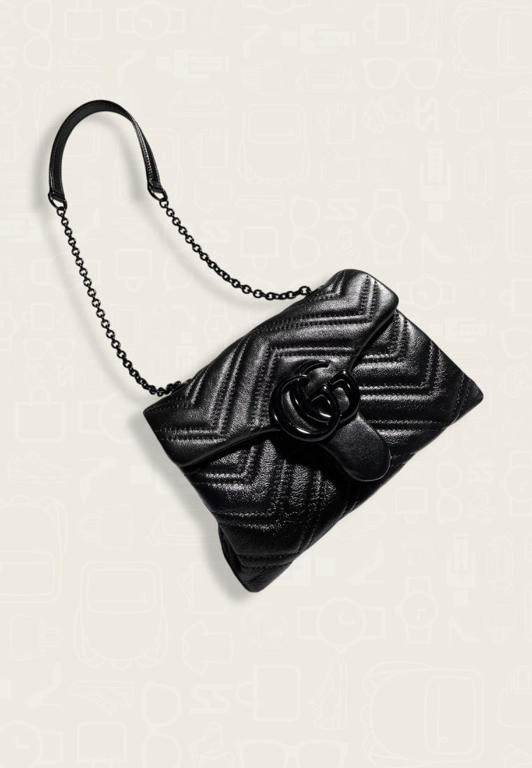 Gucci GG Marmont Mini Shoulder Bag Black