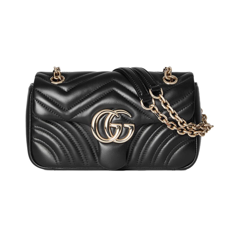 Gucci GG Marmont Small Shoulder Bag Black Ghw