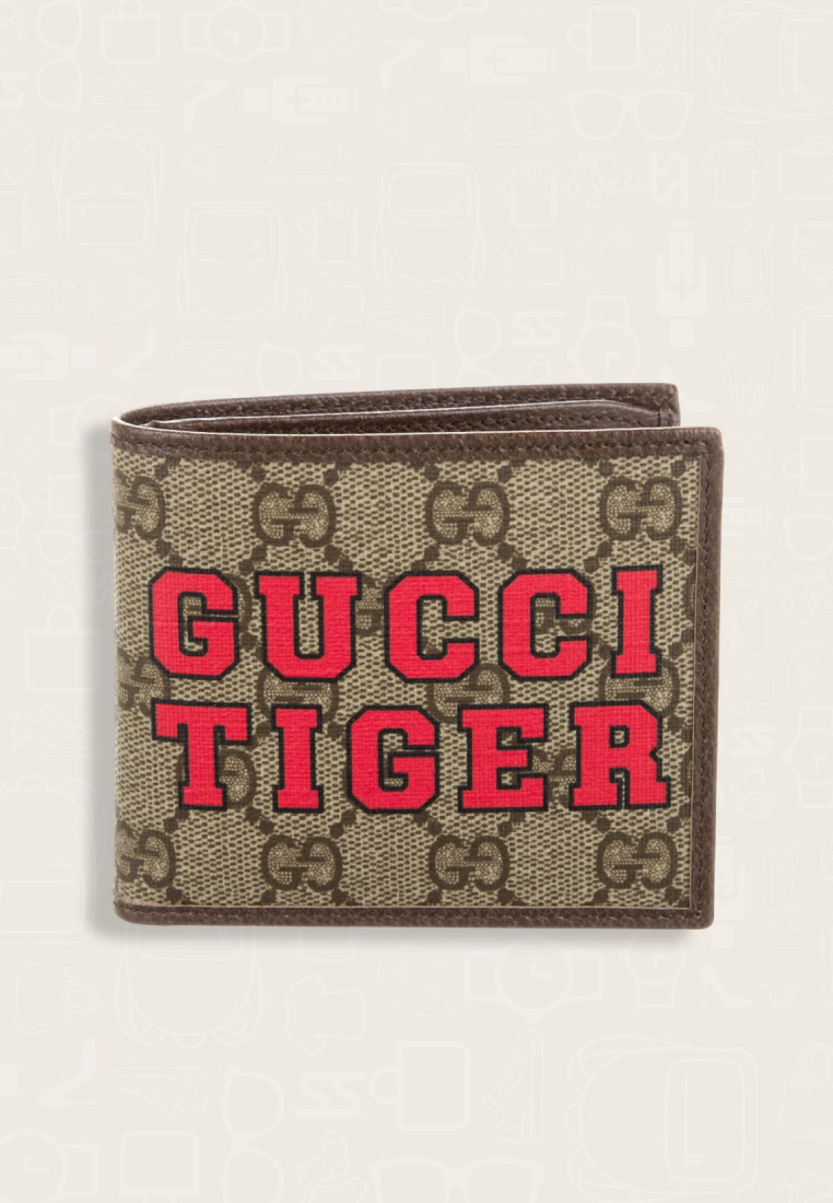 Gucci Tiger Supreme Bifold Wallet