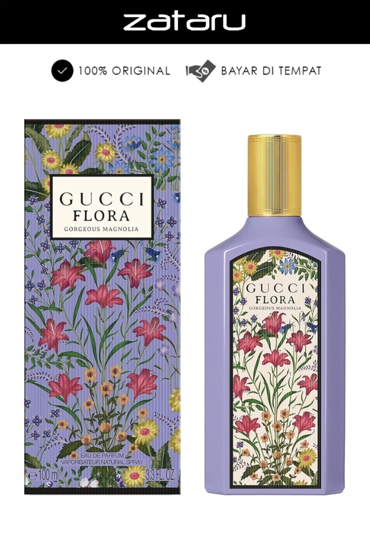 Gucci Flora by Gucci Gorgeous Magnolia Woman EDP - 100 ML (Parfum Wanita)