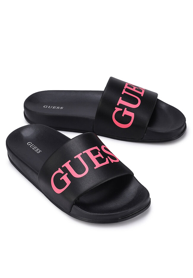 guess rhinestone slides