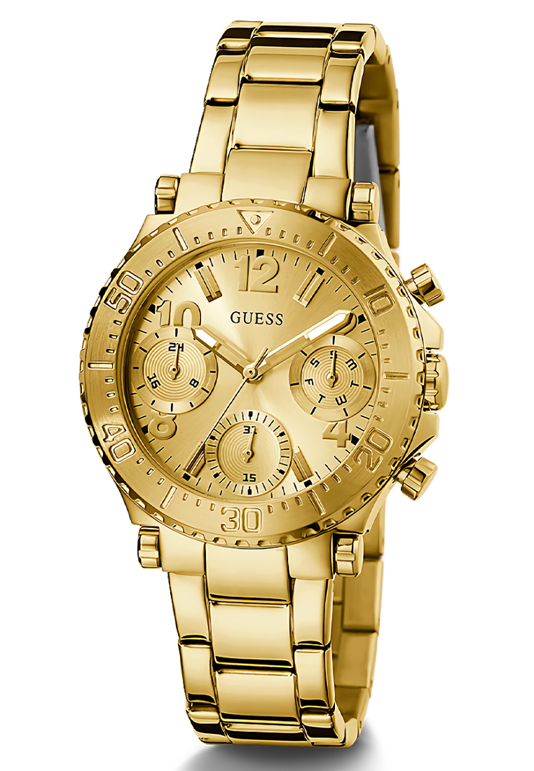 Guess GW0465L1 - Jam Tangan Wanita - Gold Tone Case - Stainless Steel Watch