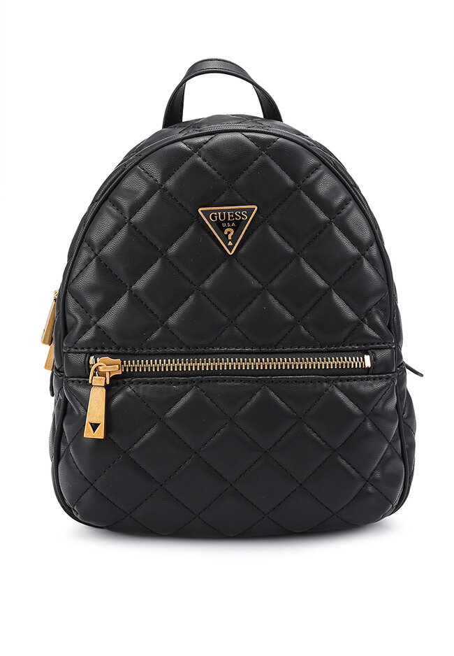 black mini backpack guess