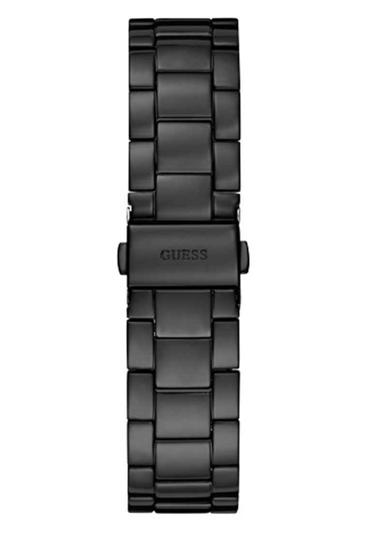 guess black metal watch