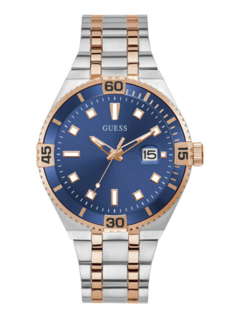 guess watch blue face