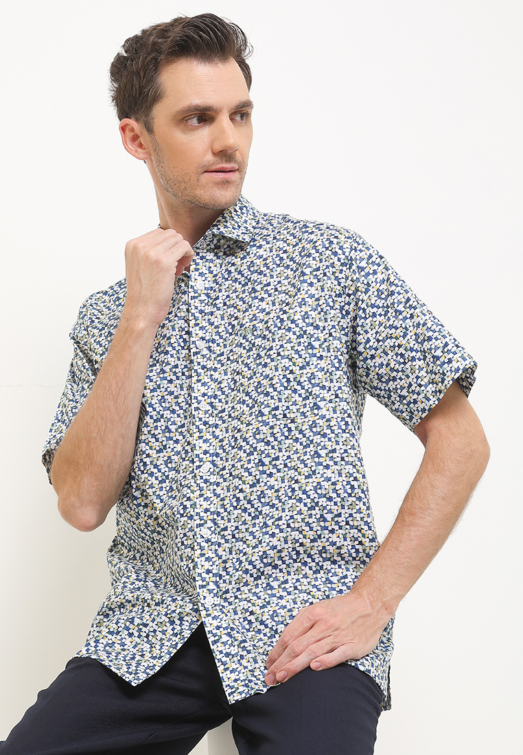 Guy Laroche Kemeja Cornelia Navy
