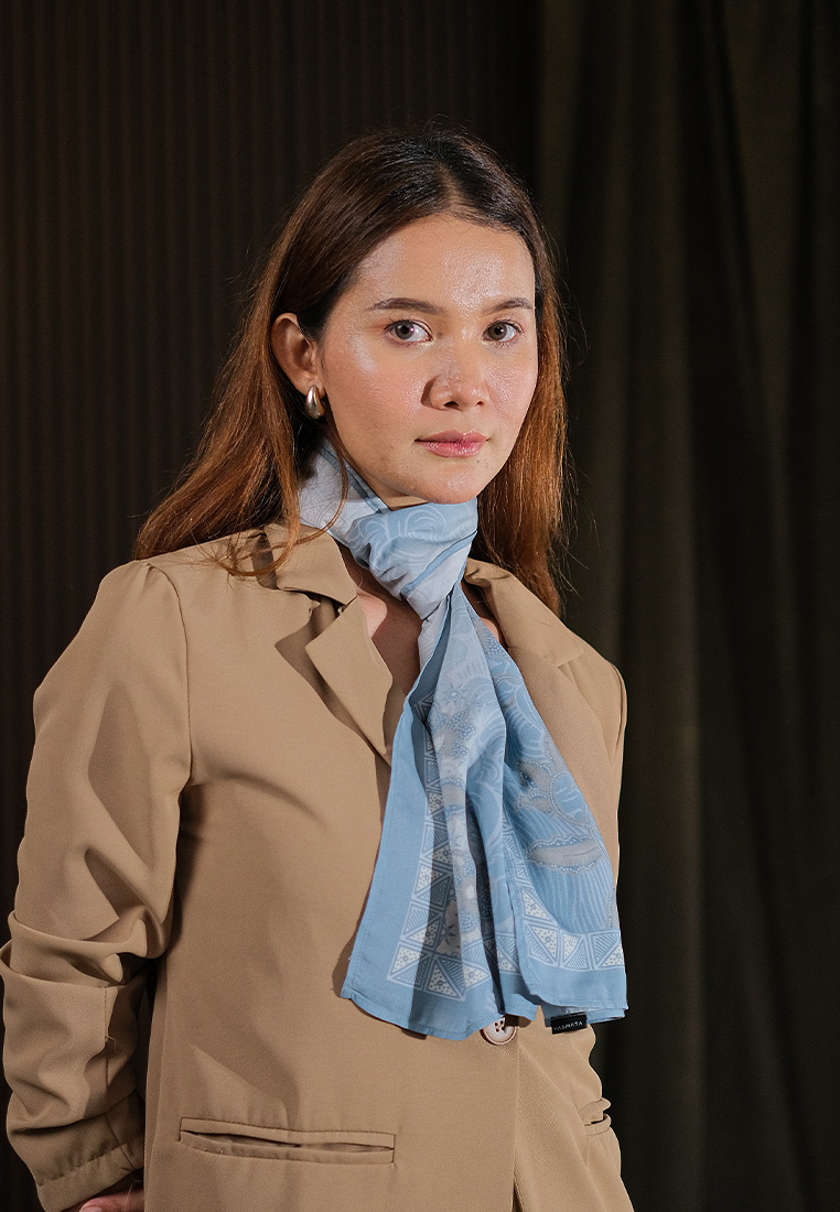 Hadinata Batik Wanita Syal Scarf Satarupa Blue