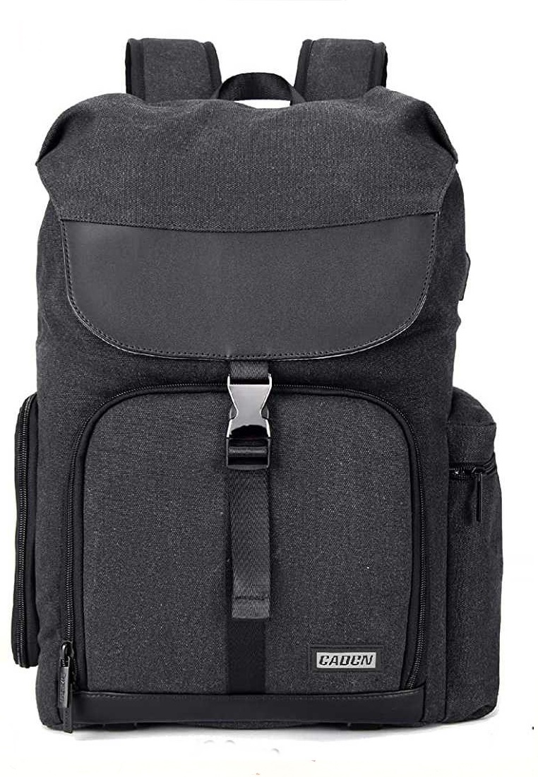 Hamlin Ronney Tas Kamera DSLR Unisex Multifungsi Camera Backpack Waterproof Material Canvas PU ORIGI