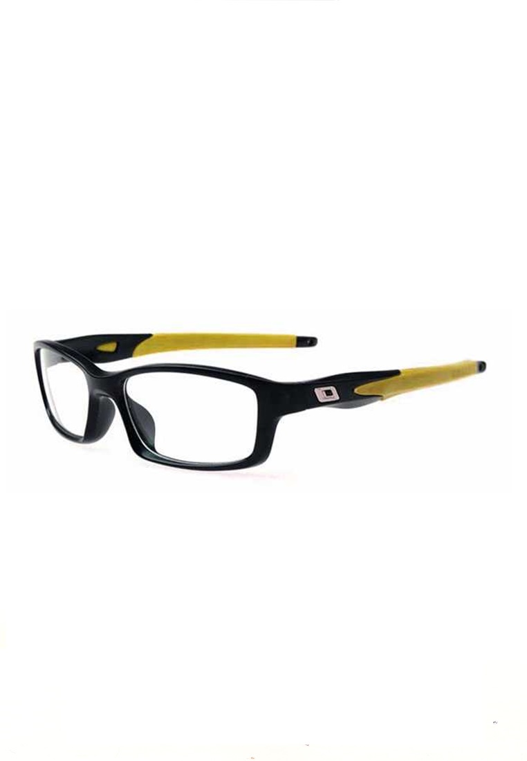 Hamlin Mackenzie Frame Kacamata Unisex Titanium Style Clear Lens Material Plastik ORIGINAL - Black Y