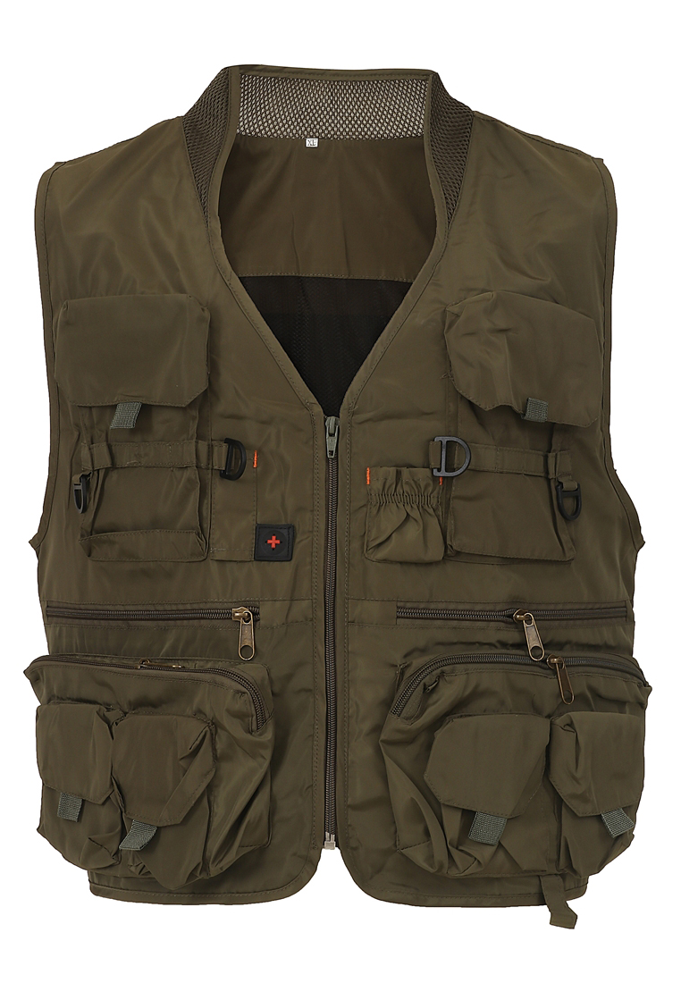 Hamlin Clover Rompi Pancing Fashion Pria Fishing Vest Quick Dry Jacket XL and Portable Material Poly