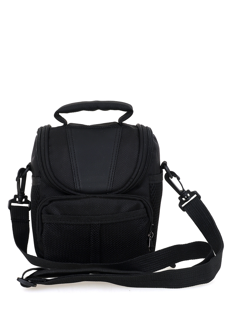 Hamlin Eunh Tas Selempang Kamera DSLR for Canon Nikon Many Slot Material Nylon ORIGINAL - Black