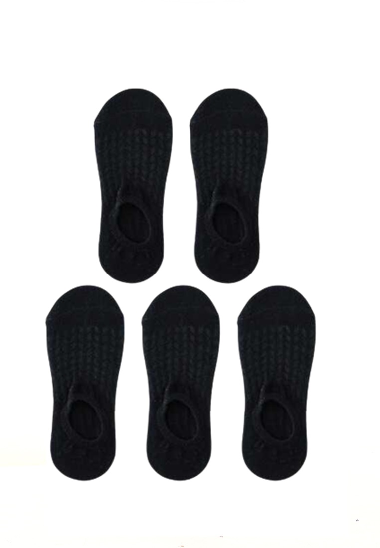 Hamlin Jovanka Kaos Kaki Wanita Bawah Mata Kaki Invisible Sock 5 Pair Size 35-39 Material Polyester 