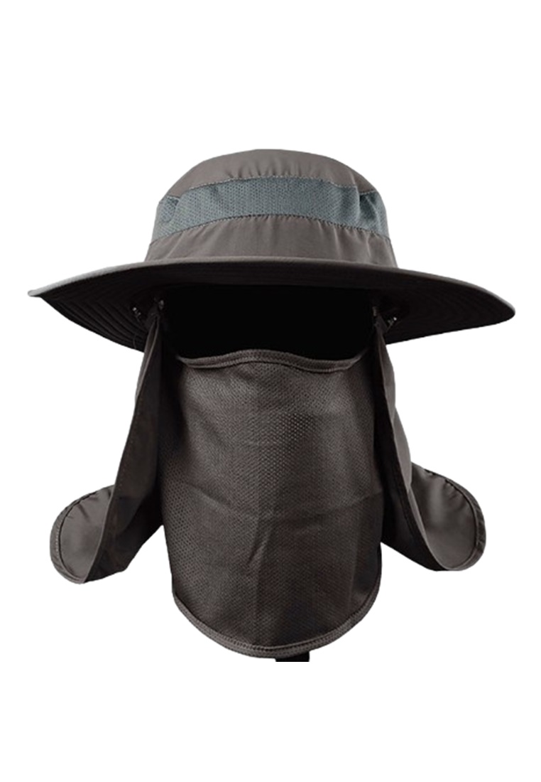 Hamlin Topi Rimba Outdoor Bucket Hat Nylon Anti UV ORIGINAL - Gray
