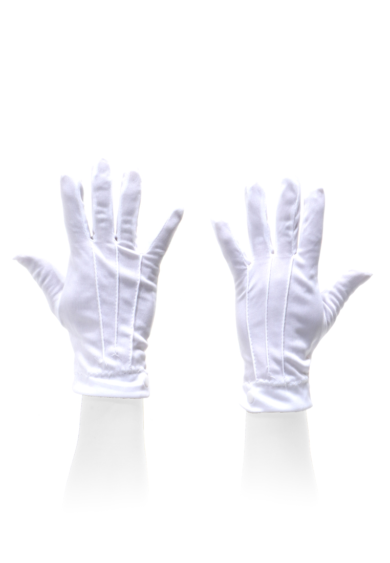 Hamlin Decs Wedding Gloves Full Finger Unisex Comfortable Material Lace ORIGINAL - White