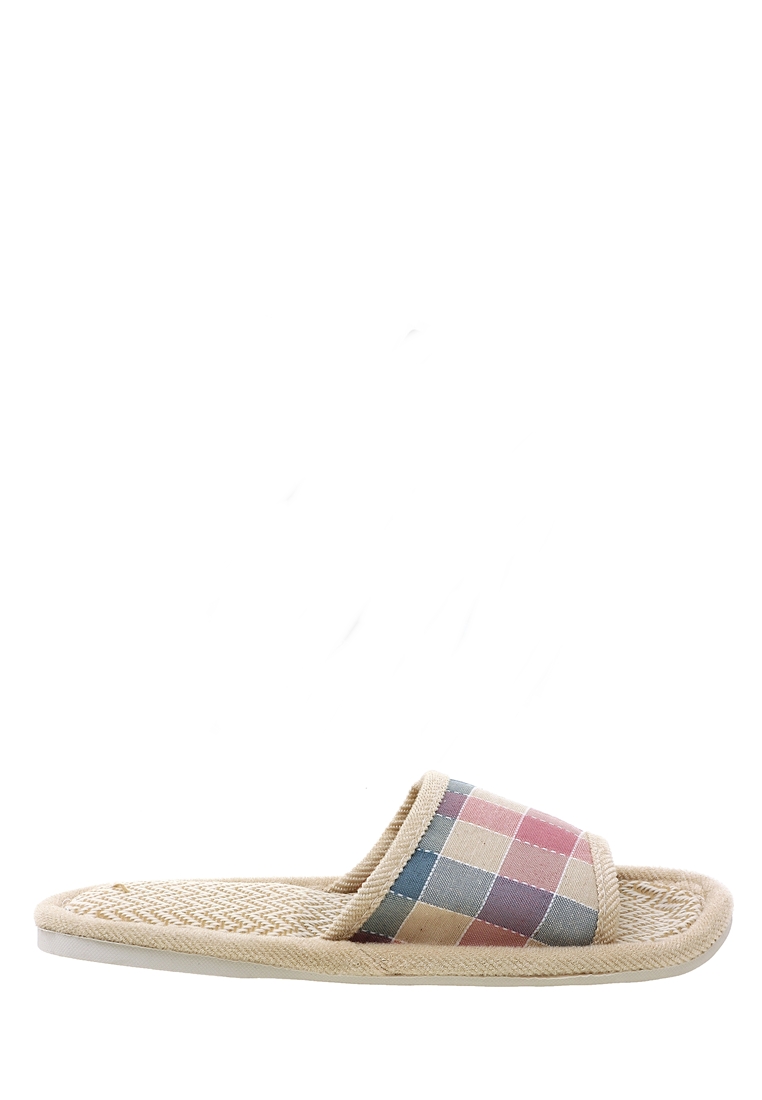 Hamlin Asher Sandal Selop Kasual Wanita Linen Indoor Size 39-40 Material Kain ORIGINAL