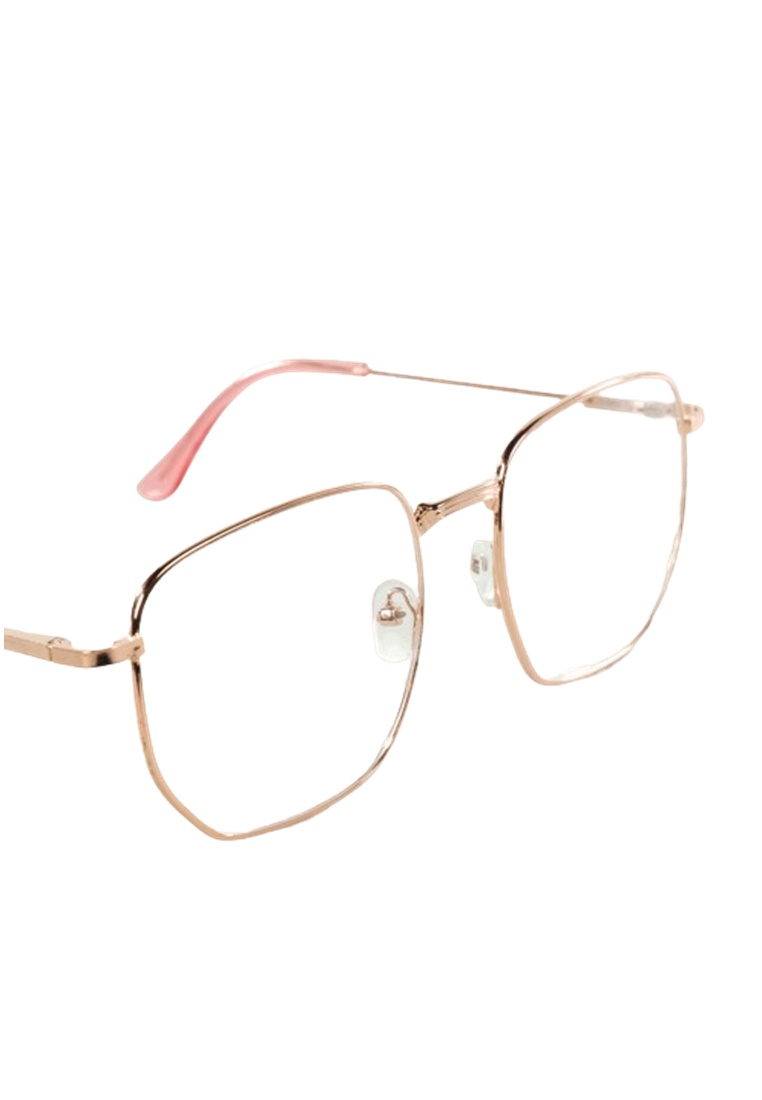 Hamlin Kacamata Pria Wanita Square Frame ORIGINAL - Rose Gold