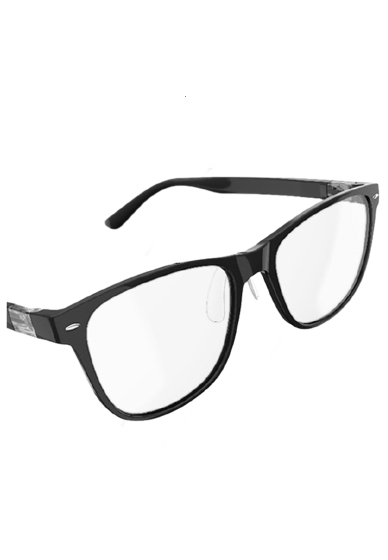 Hamlin Ells Kacamata Modular Anti Blue Light Radiation Eyeglasses Frame Material TR90 ORIGINAL - Bla