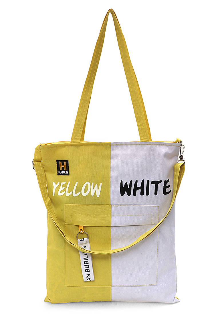 Hamlin Millane Totebag Wanita Simple Two Tone Fashion Casual Large Storage Material Canvas ORIGINAL