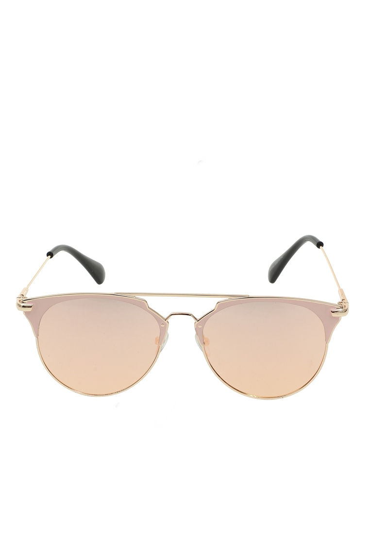 Hamlin Liana Kacamata Wanita Klasik Sunglasses Anti UV Frame Material Alloy ORIGINAL - Gold