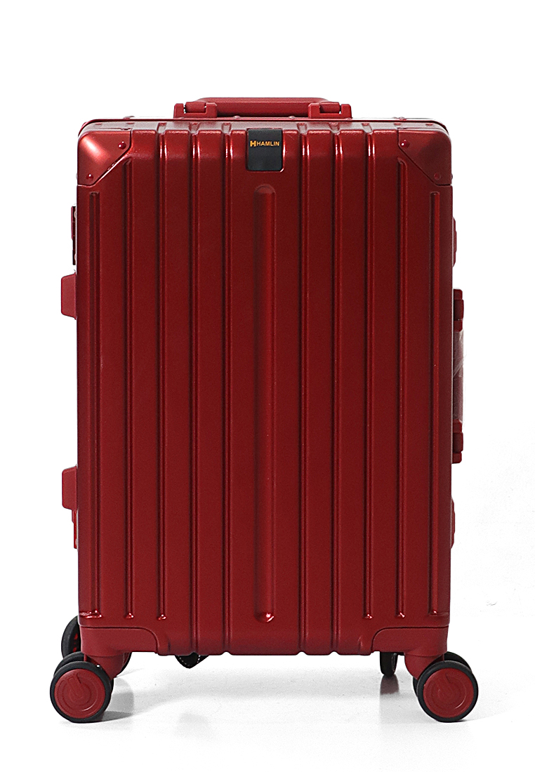 Barayev Koper Alumunium Frame Size 20 Inch Travel Bag Unisex Large Compartment TSA Lock Material Polycarbonate ORIGINAL -Red