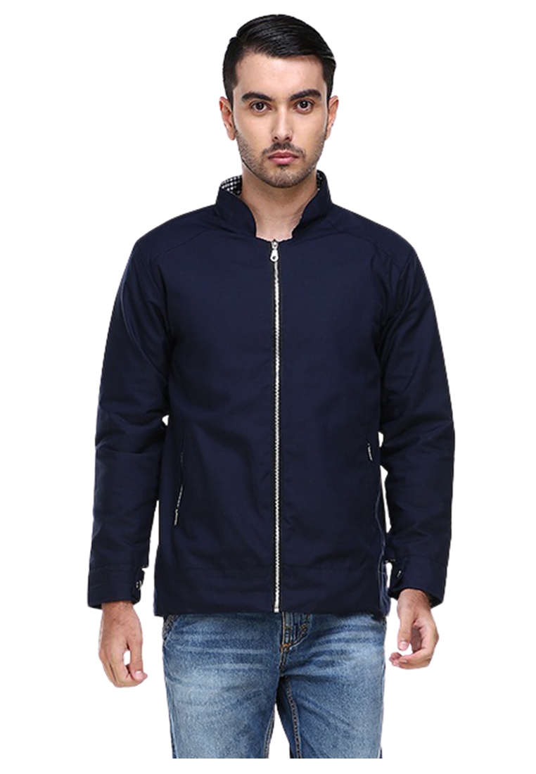 Hamlin Clover Jas Jaket Casual Pria Slimfit Material American Drill ORIGINAL - Navy