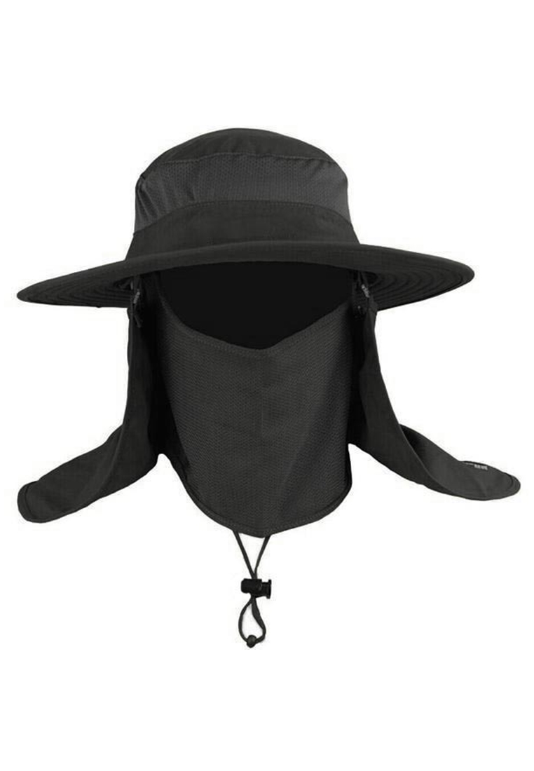 Hamlin Topi Hiking & Trekking Pria Penutup Wajah AFS5 ORIGINAL - Black