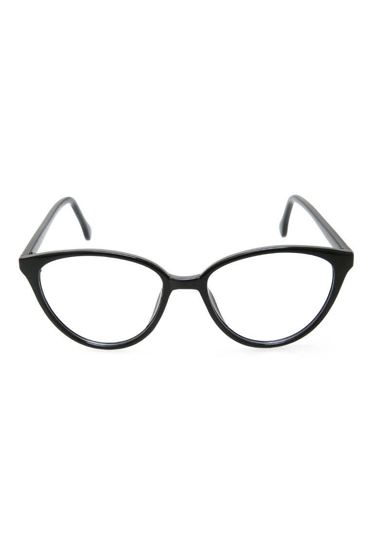 Hamlin Kiano Kacamata Wanita Cat Eye Design Glasess Frame Material Plastic ORIGINAL - Black