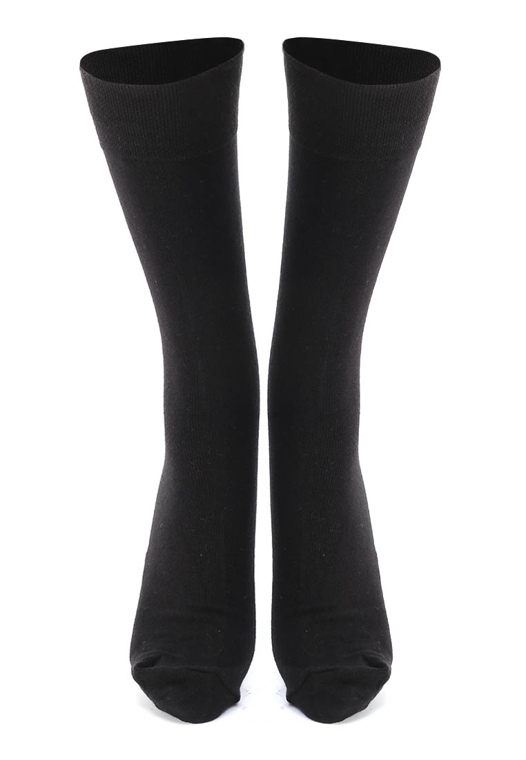 Hamlin Seish Kaos Kaki Panjang Pria Wanita Pliable Stocking Footwear Material Cotton ORIGINAL - Blac