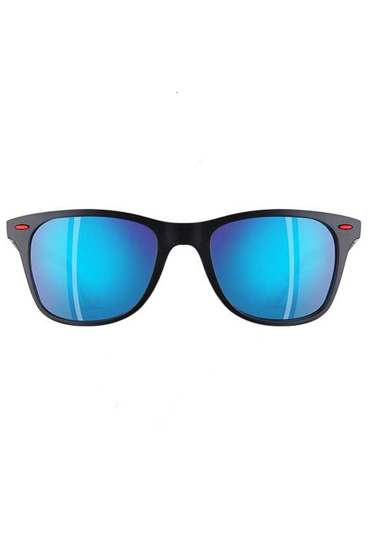 Hamlin Adkins Kacamata Pria Wayfarer Polarized Sunglasses Material Polarized Lens ORIGINAL - Blue