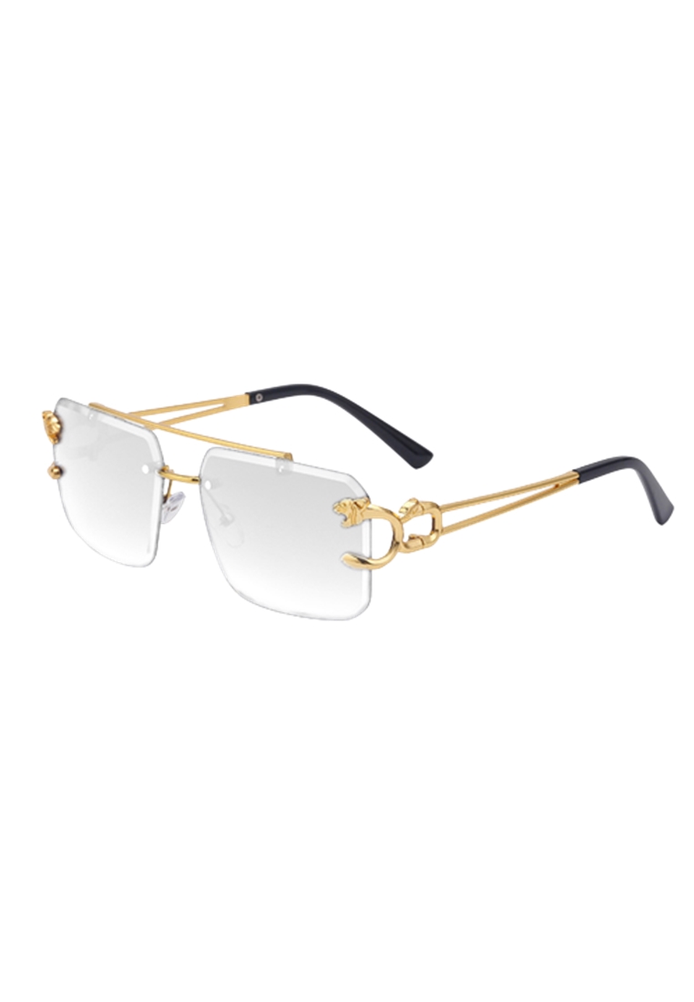 Hamlin Derian Sunglasses New Retro Rimless Vintage Shades for Men Women Kacamata UV Protection Frame