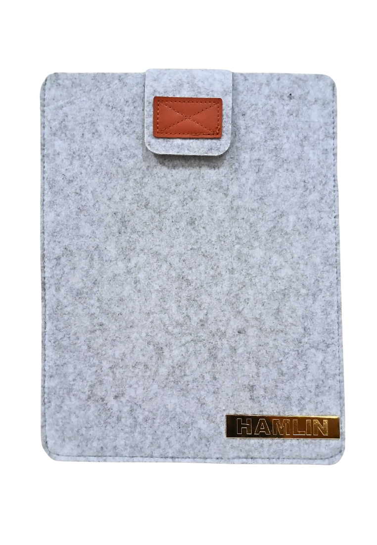Hamlin Hugo Sleeve Case Unisex Laptop Tablet Pro Soft Protection Material Wool Felt ORIGINAL - Gray