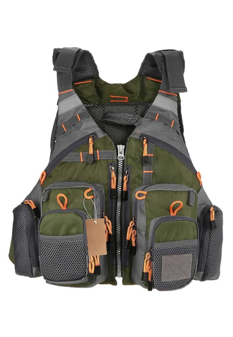 Hamlin Cyrano Rompi Pancing Fishing Life Jacket Multi Slot Outerwear Outdoor Pria MaterIal Polyester