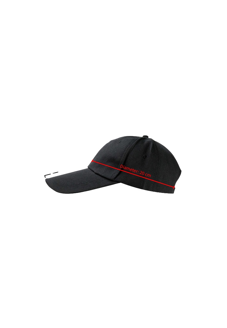 Hamlin Topi Baseball Cap Polos - X2 - Black