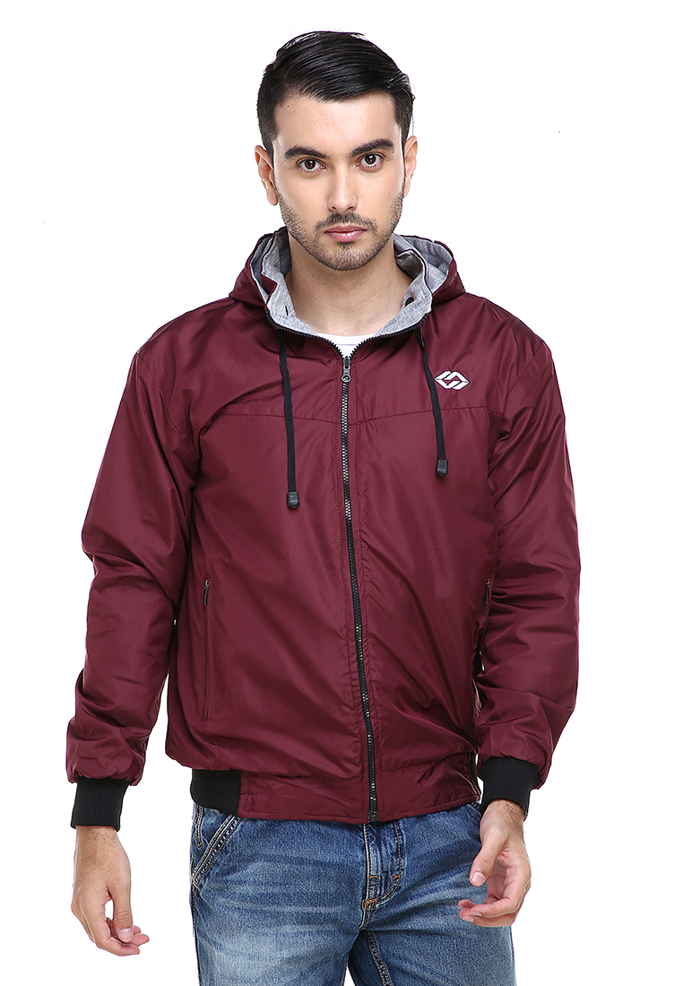 Hamlin Clover Jaket Parasut Hoodie Pria 2 IN 1 Casual Jacket Two Tone Material Despo Parka Fleece OR