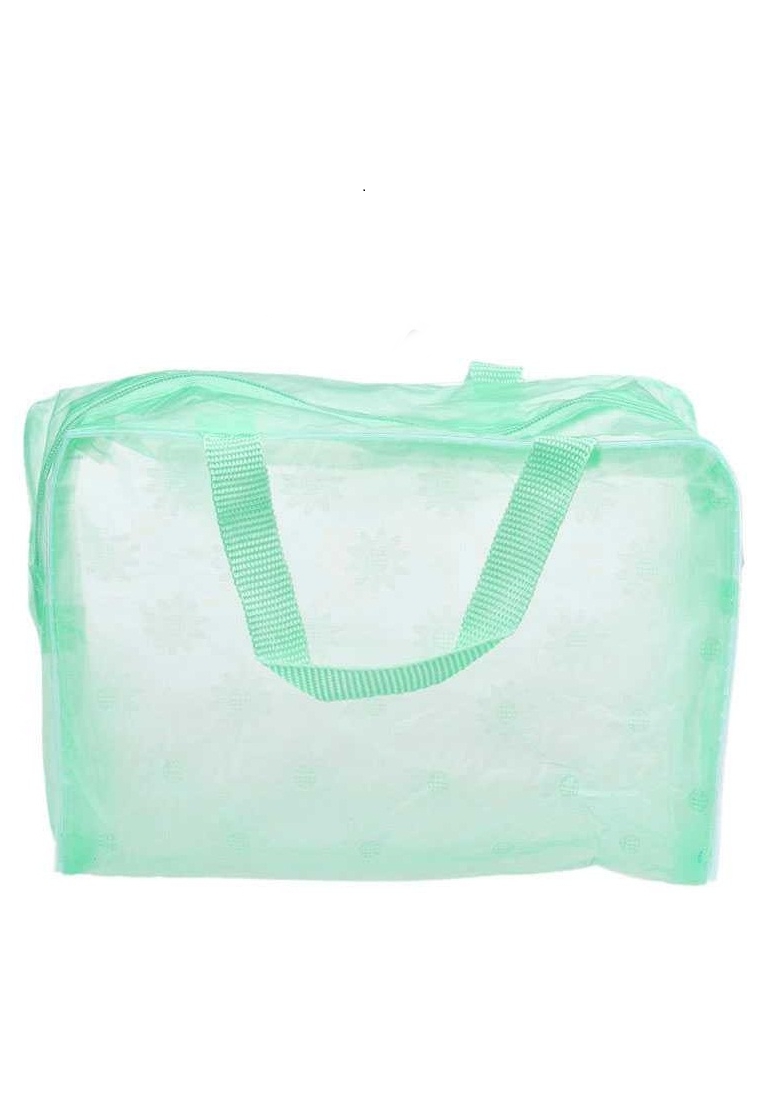 Hamlin Erley Tas Perlengkapan Mandi Kosmetik Make Up Motif Floral Waterproof  Material PVC ORIGINAL 