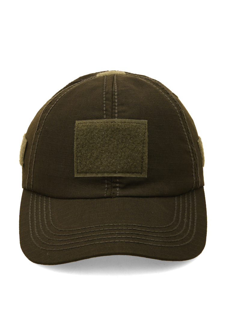Hamlin Jahari Topi Baseball Polos Unisex Pengait Velcro Material Cotton ORIGINAL - Army