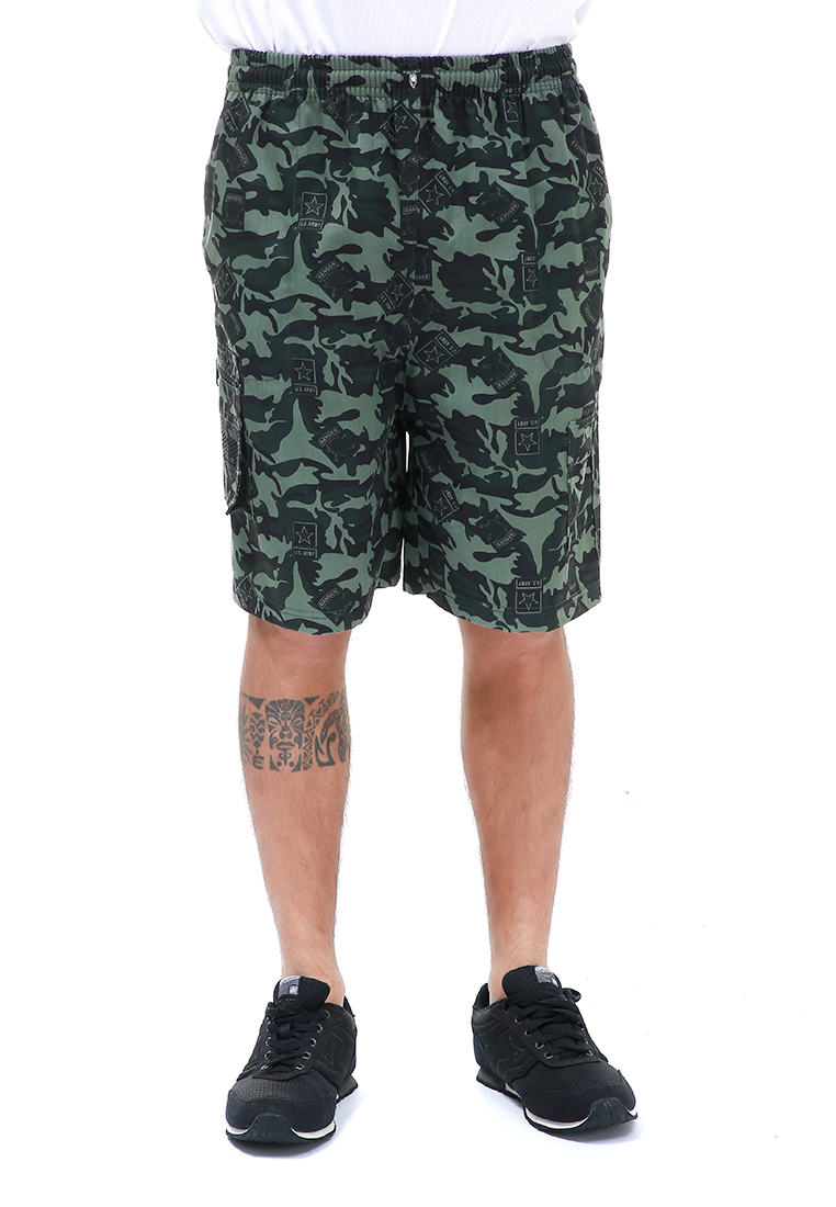 Hamlin Rissham Celana Pendek Cargo Pria Army Casual Short Pants Material Twill ORIGINAL