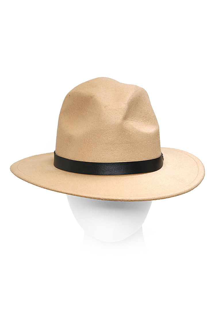 Hamlin Ignacio Hat Topi Laken Jazz Vintage Fedora Pria Wanita Material Polypropylene ORIGINAL - Khak
