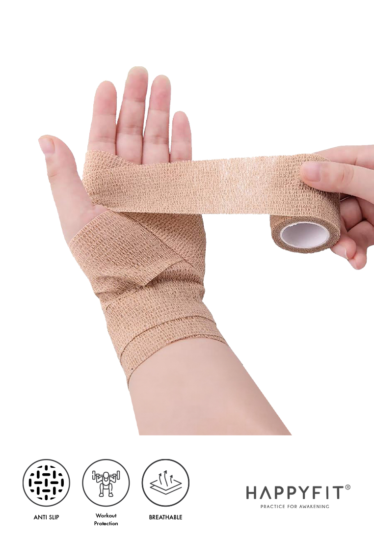 HAPPYFIT Kinesio Support Tape Non-Woven Self Adhesive - Finger & Wrist Tape - Perban Olahraga - 10cm