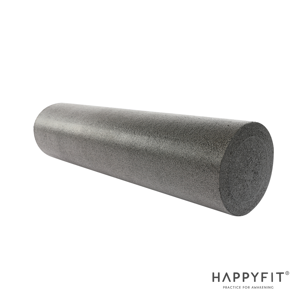 HAPPYFIT YOGA FOAM ROLLER - BLACK